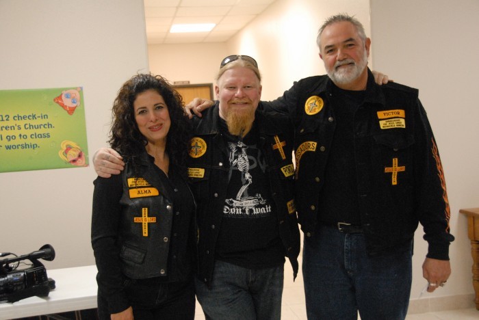 Me with brother Victor and his wife at Family Church 3.11.2010